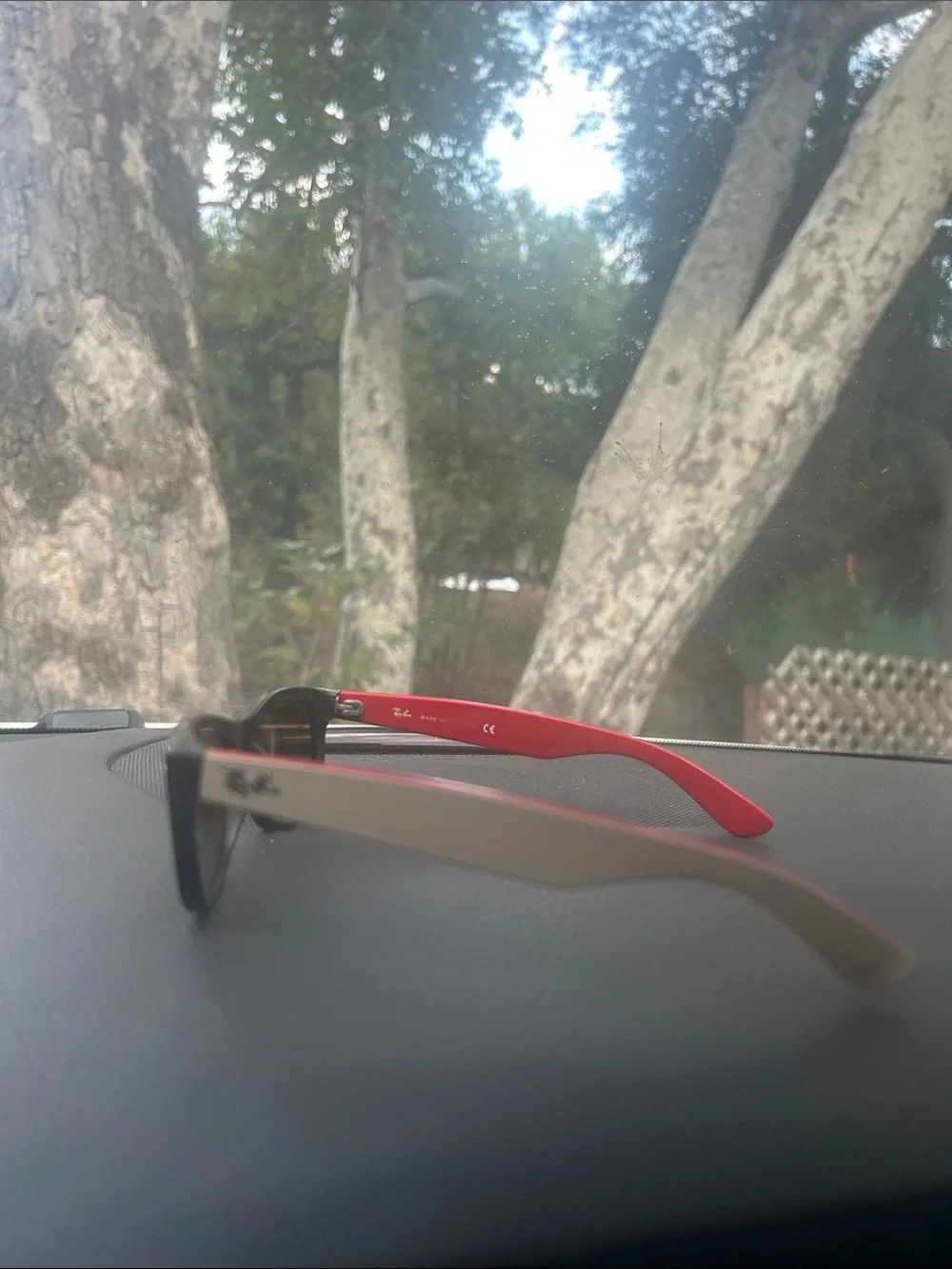 Ray-Ban🕶️New Wayfarer Sunglasses Matte Havana, Red Bicolor Frame / Made in Italy